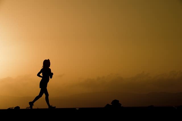 running at dawn