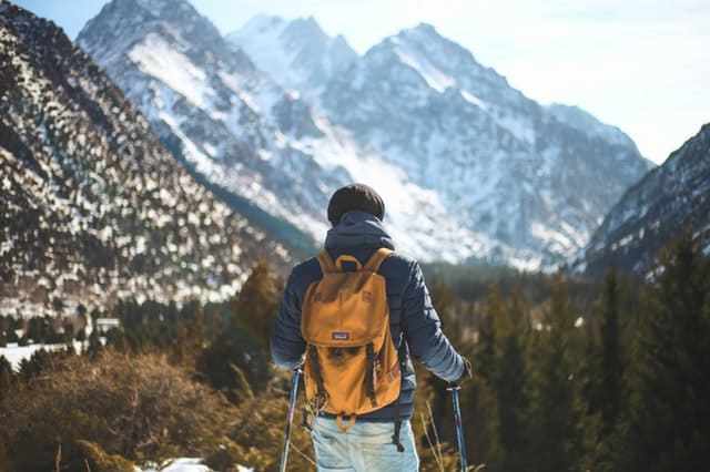 north face backpack outdoors hiking