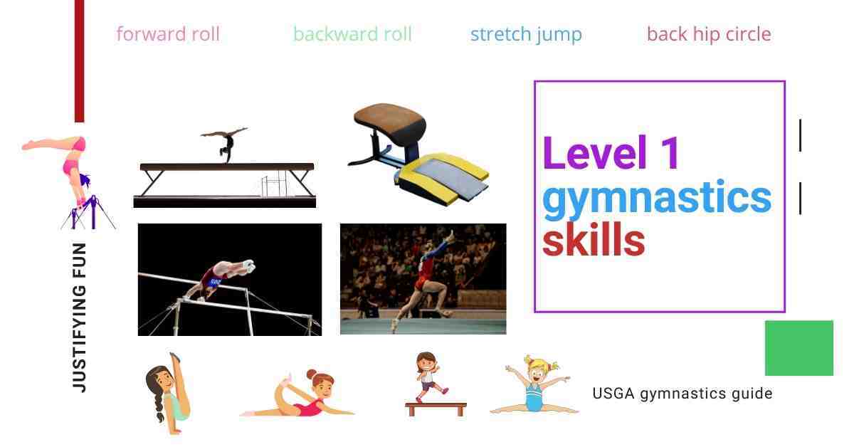 Level 1 Gymnastics Requirements & Skills list Jusifying Fun Gymnastics Toys backyard play