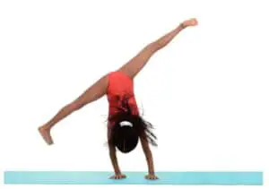 gymnastics cartwheel block