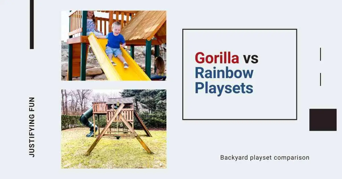 gorilla vs rainbow playsets