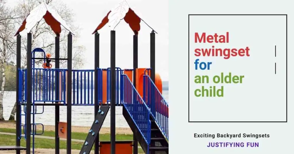 metal swingset for older child